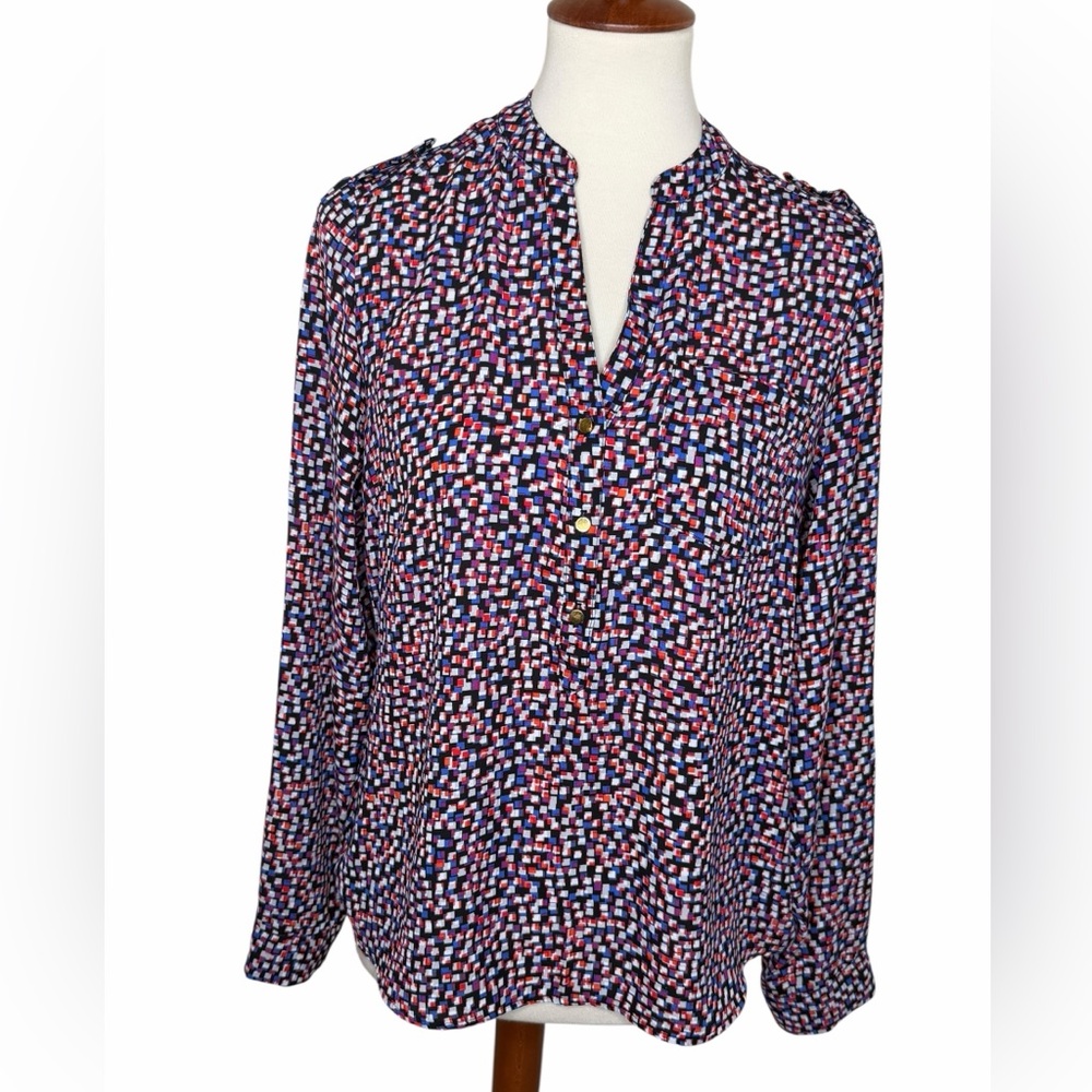 The Limited Colorful Geometric Blouse